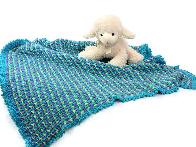 Textured Stitch Baby Blanket