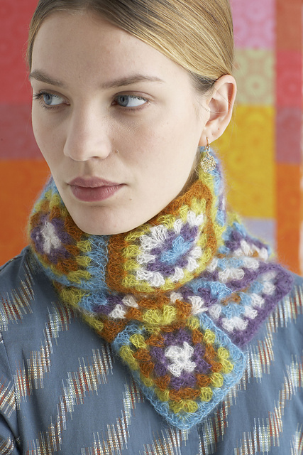 Featherweight Granny Scarf