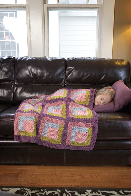 Baby Log Cabin Blanket