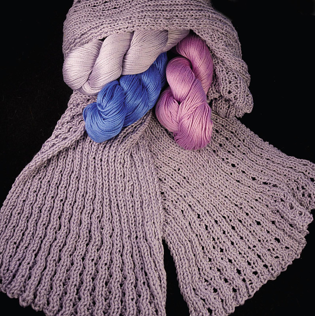 Ribbed Lace Stole