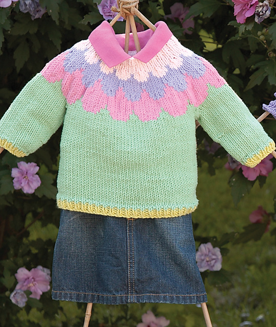 Flower Yoke Pullover