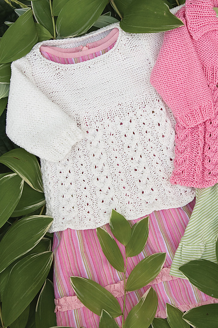 Rib and Lace Pullover