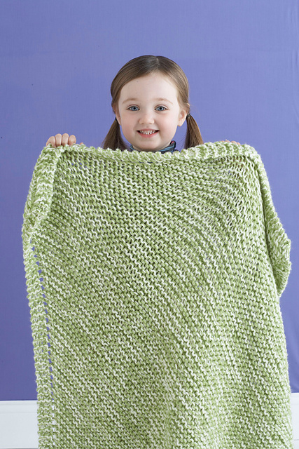 Delightful Diagonal Tweed Baby Blanket
