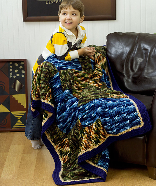 Camouflage Patch Throw