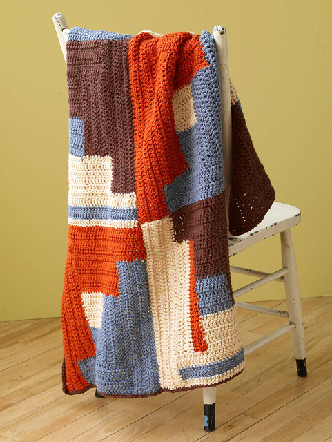 Irregular Squares Afghan
