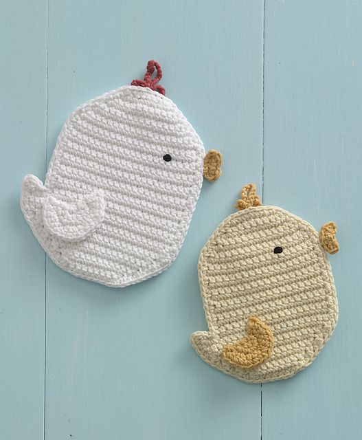 Momma Chickadee Potholder
