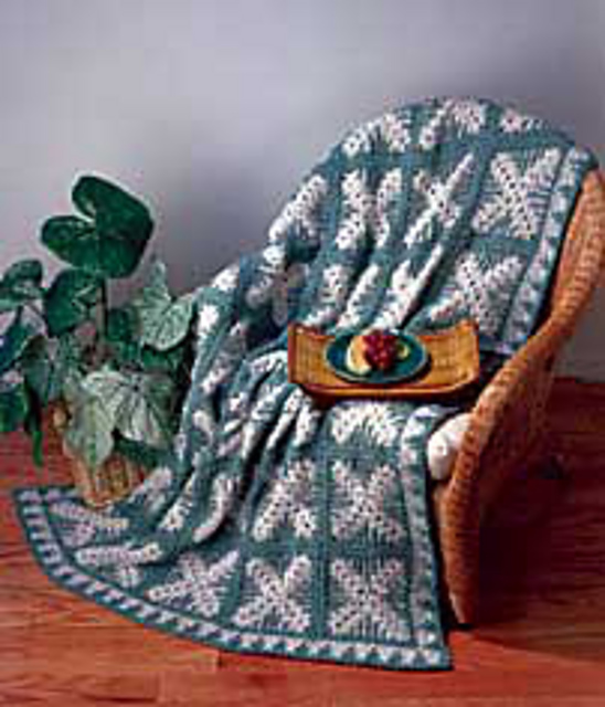 Woodland Fern Afghan