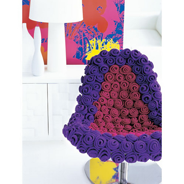 #24 Felted Roses Chair