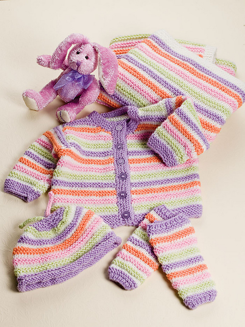 Garter Stripes Ensemble