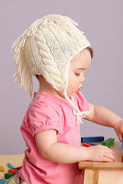 Cabled And Fringed Hat