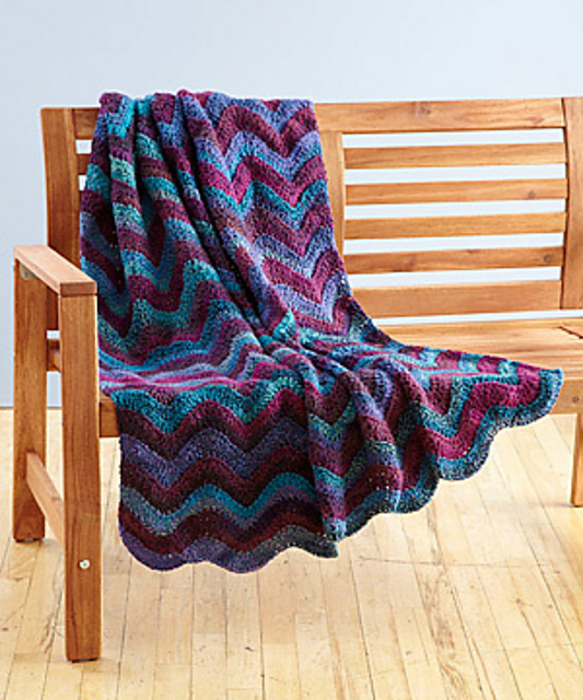 Ravelry: Blue Ridge Throw pattern by Lion Brand Yarn