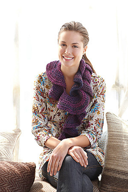 Tweed Ruffle Scarf