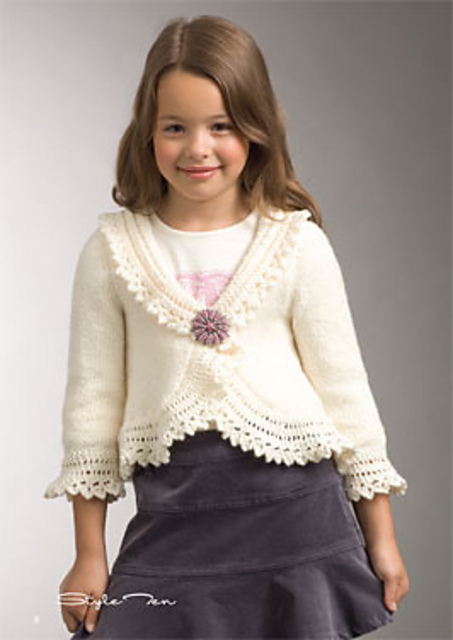 Lace Trimmed Wrap Jacket