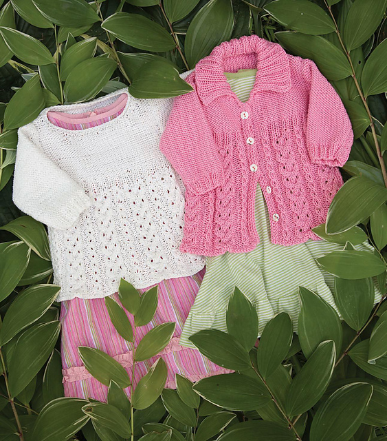 rib and lace cardigan
