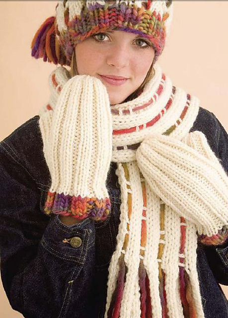 Weave a Little Color: Mittens