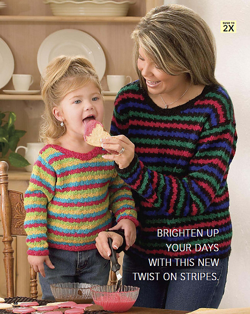 Stripes for Mom & Me: Woman's Sweater