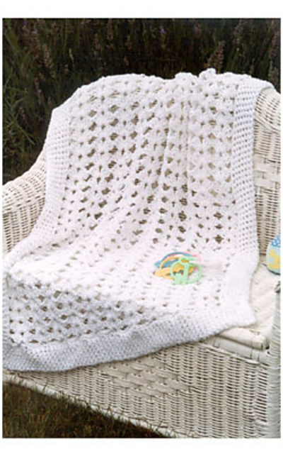 F032 Shell Flower Baby Afghan