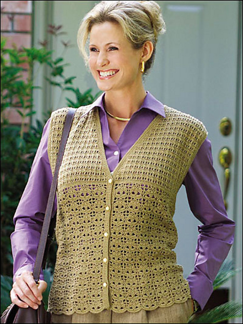 Leaf Lace Vest