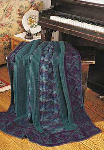 Mosaic Border Afghan
