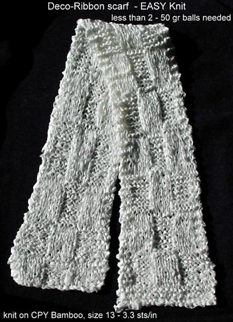 Elongated Brick Stitch Scarf