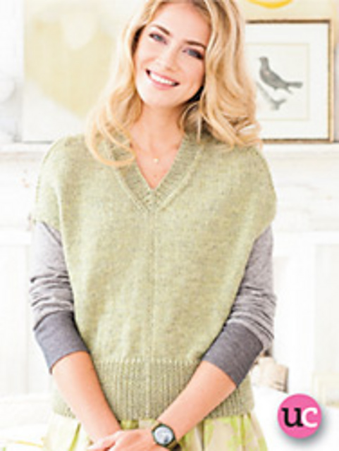 #25 Short V-Neck Vest