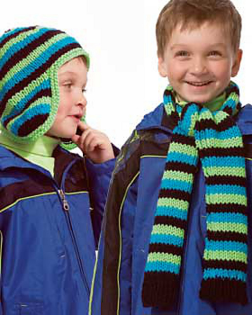 Earflap Hat and Scarf
