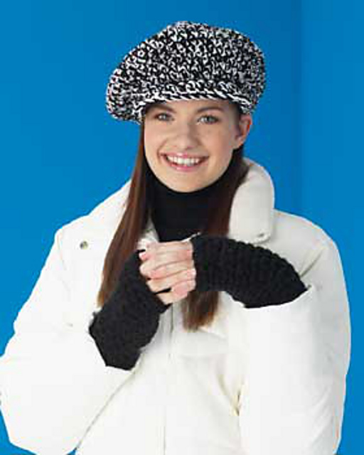 Ravelry: Newsboy Cap and Half-Mittens pattern by Bernat Design Studio
