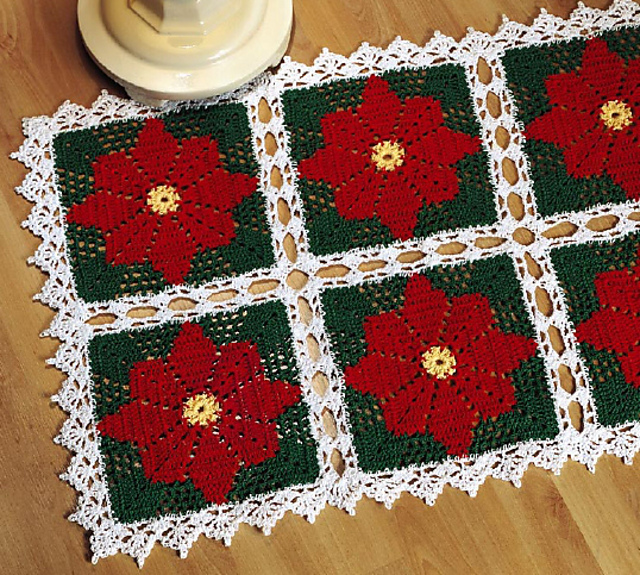 Poinsettia Doily