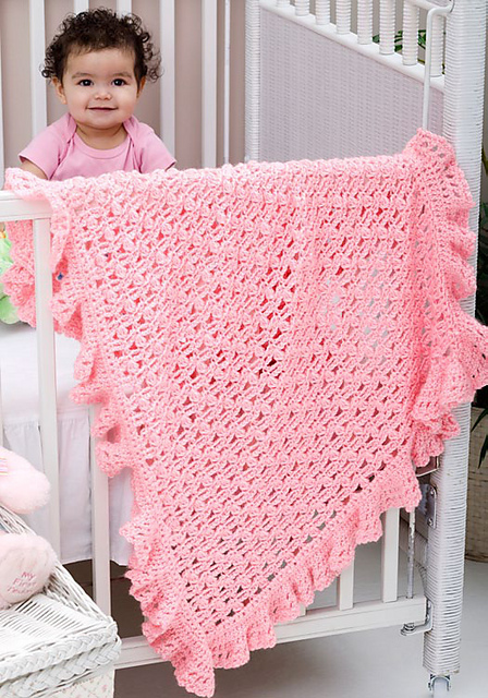 One Ball Ruffled Blankie
