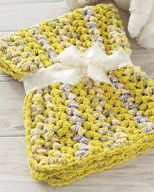 Newborn Soft Puff Blanket
