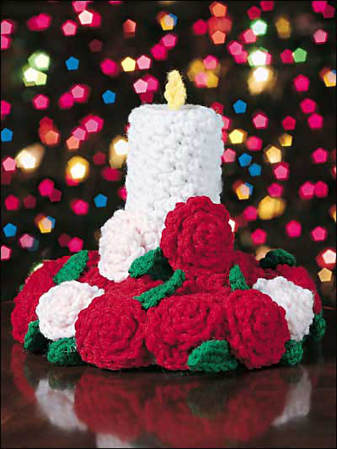 Candle & Rose Centerpiece