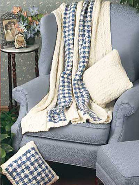 A Twist on Gingham Throw & Pillows