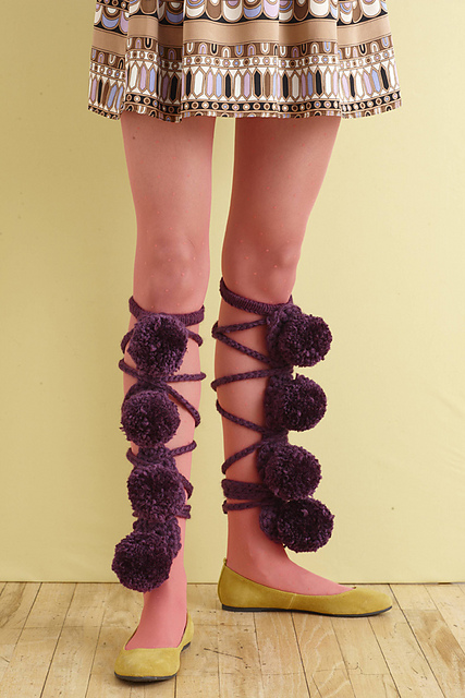 Carnelian PomPom Leg Fancies