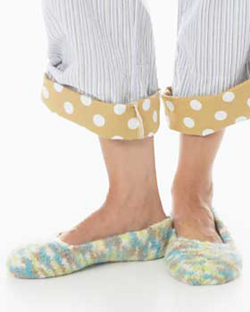 Easy Knit Slippers to Felt #720