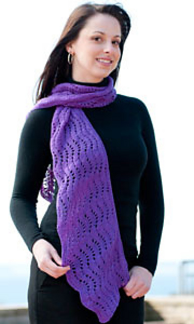 Feather and Fan Shawlette