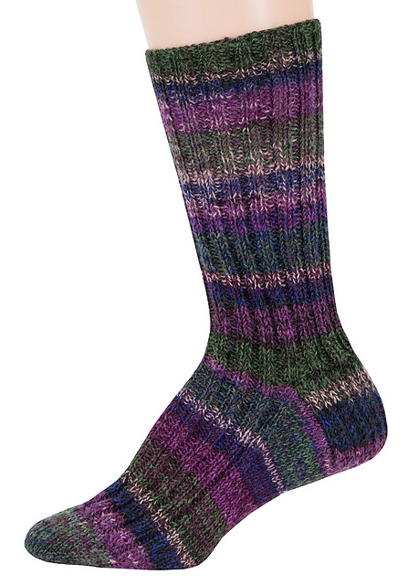 Top Down Ribbed Socks #9902