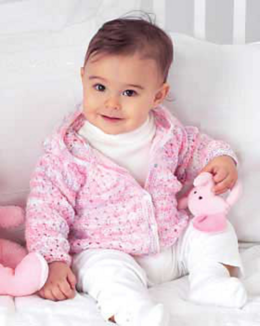 Baby's Hoodie to Knit (lacy version)