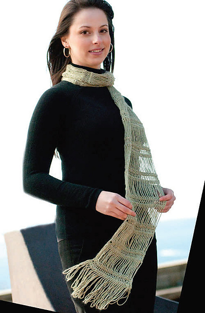 Dropped Stitch Scarf