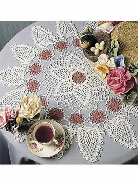 Pinks & Pineapples Doily