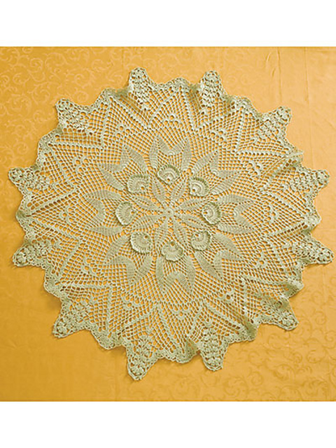 Frosty Green Table Topper