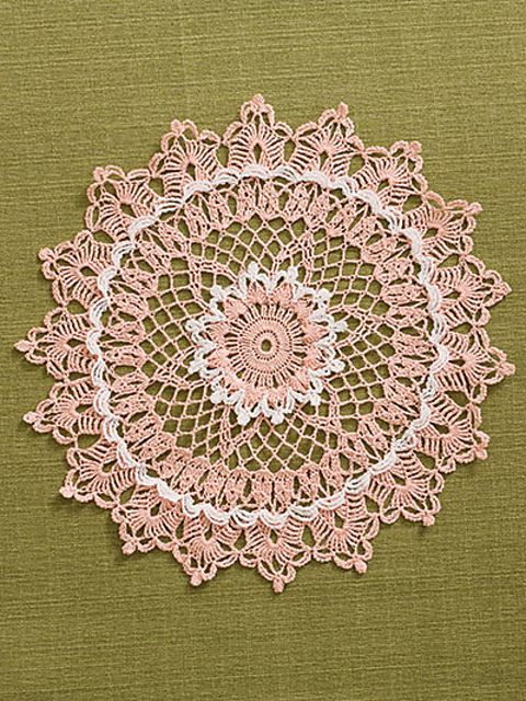 Pink & White Doily