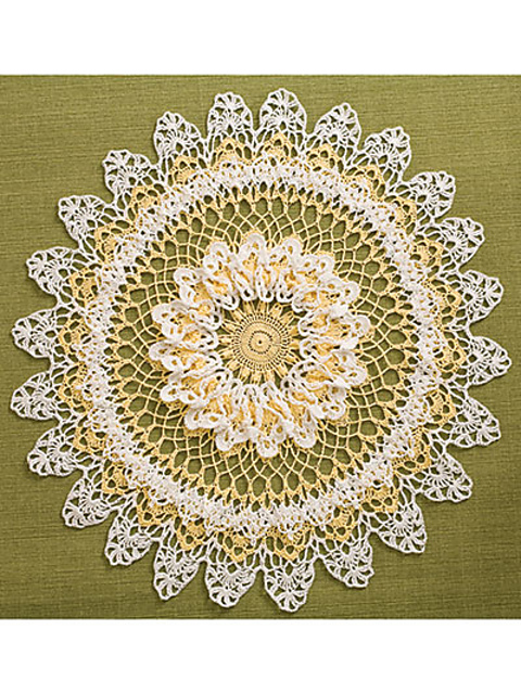 Yellow & White Table Topper