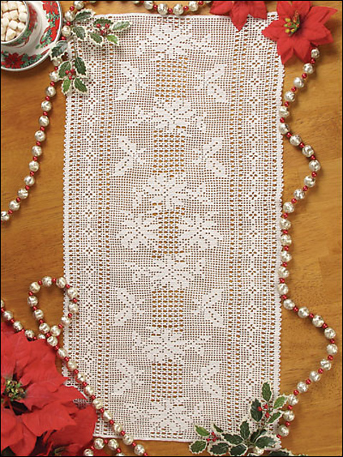 Poinsettia & Holly Runner