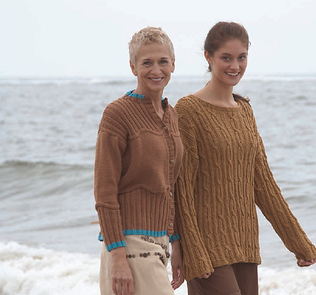 Rib and Wave Woman's Cardigan