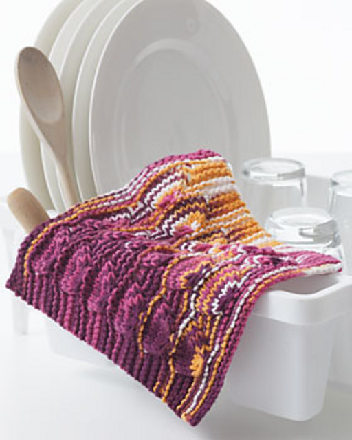 Peace & Love Knit Dishcloth