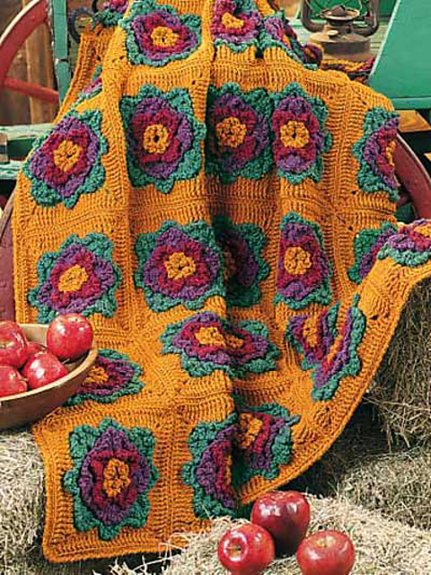 Pretty Blooms Afghan