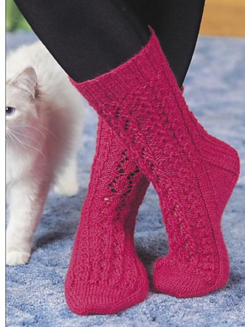 Lace Leaf Socks