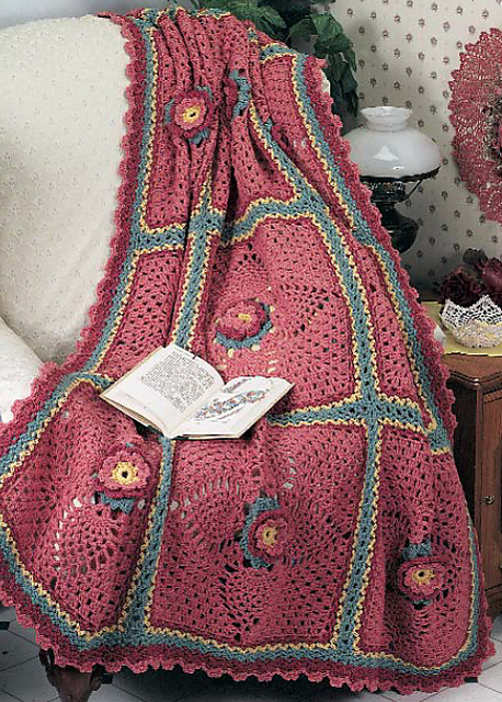 Flowering Pineapple Afghan