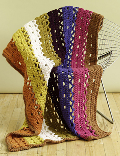 Lacy Strips Throw