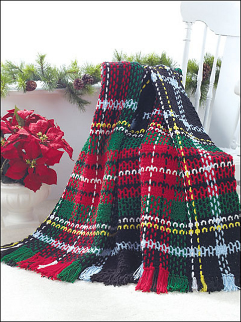 Holiday Tartan Afghan